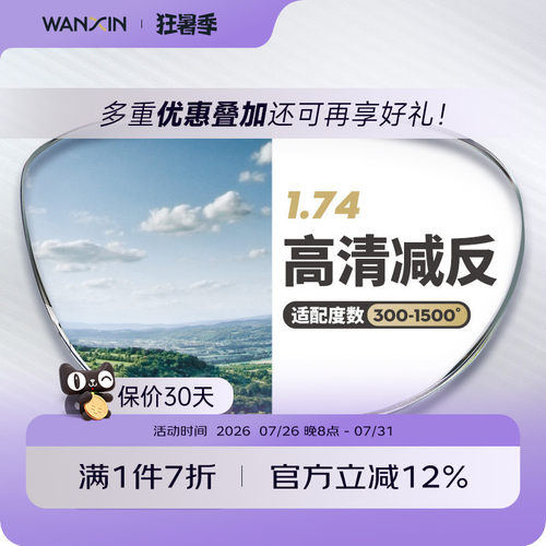 万新高度数散光官方旗舰近视镜片
