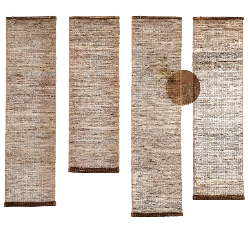 苎麻卷帘玄关遮挡帘茶室帘隔断帘