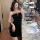 气质 小众紧身显瘦包臀短裙时尚 纯欲风辣妹吊带小黑裙夏季 2025新款