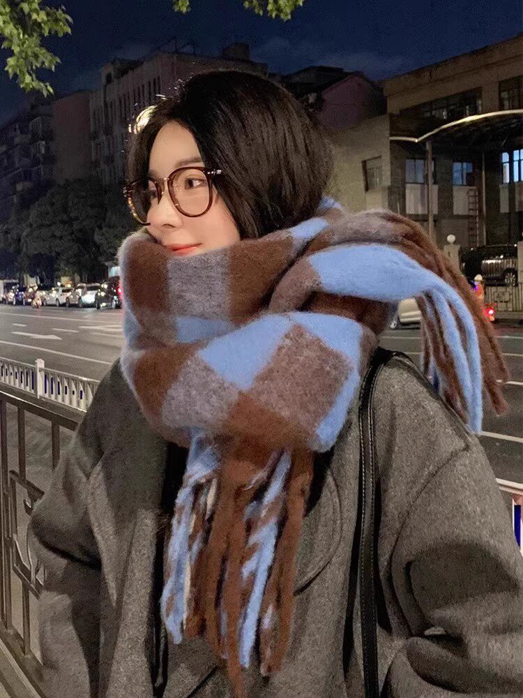 女围巾长款披肩加厚高级冬季
