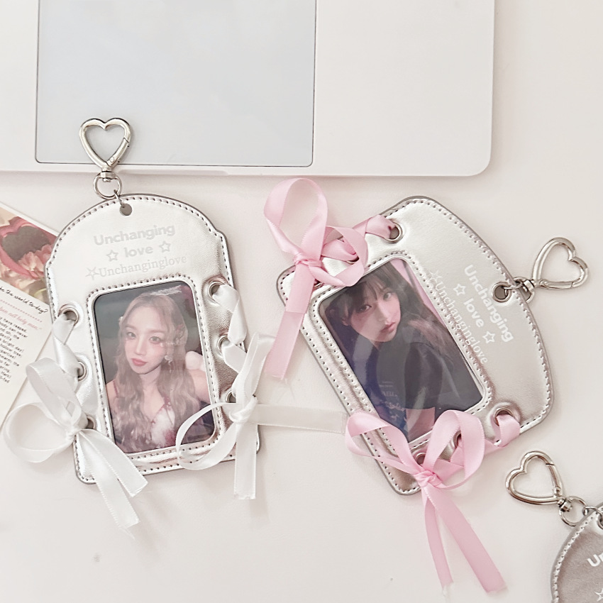 精致皮质芭蕾绑带卡套ins芭蕾风柔设小卡包横版门禁身份追星