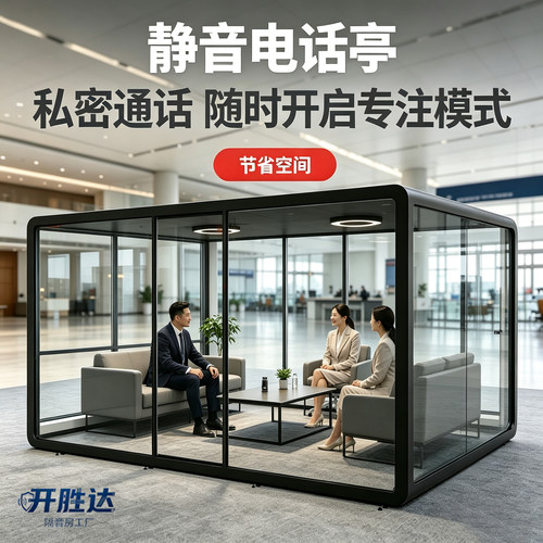移动玻璃静音舱办公会议舱