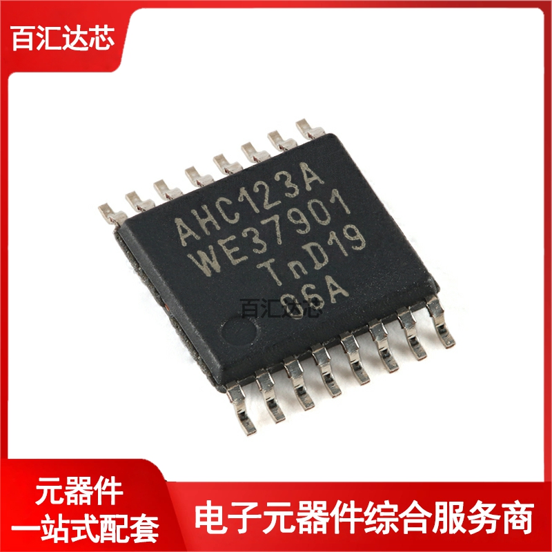 74AHC123APW-Q100J TSSOP-16带复位再触发单稳态多谐振荡器全新-封面