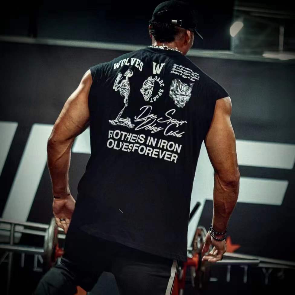 MAKN肌肉健身T恤男士坎肩