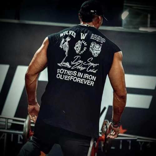 MAKN肌肉健身T恤男士坎肩