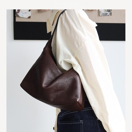 韩国植鞣头层牛皮包包女2025新款