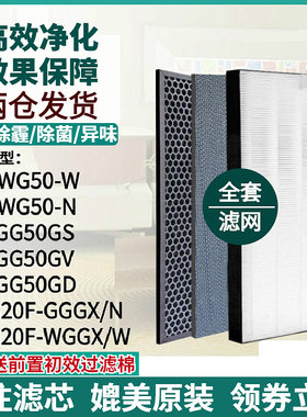 适用夏普KC-GG50/WG50-N/W滤网