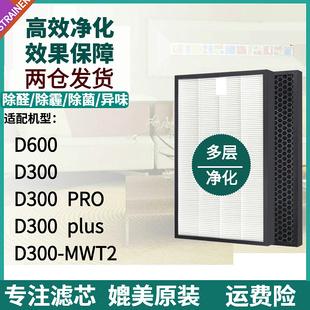 适配Luftmed勒夫蔓德空气净化器过滤网D300/D600 PRO滤芯D300plus