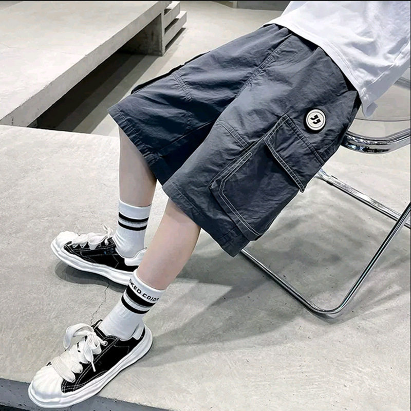 童装男童新款短裤五分裤2026中大童男孩薄款速干休闲宽松运动短裤