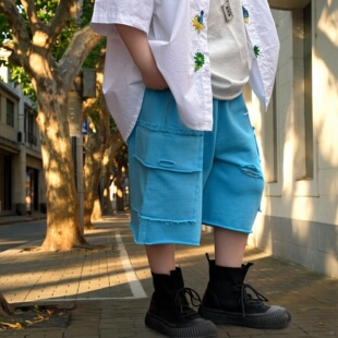 男童夏款短裤2026夏季新款儿童美式休闲五分裤宽松童装裤子中裤潮