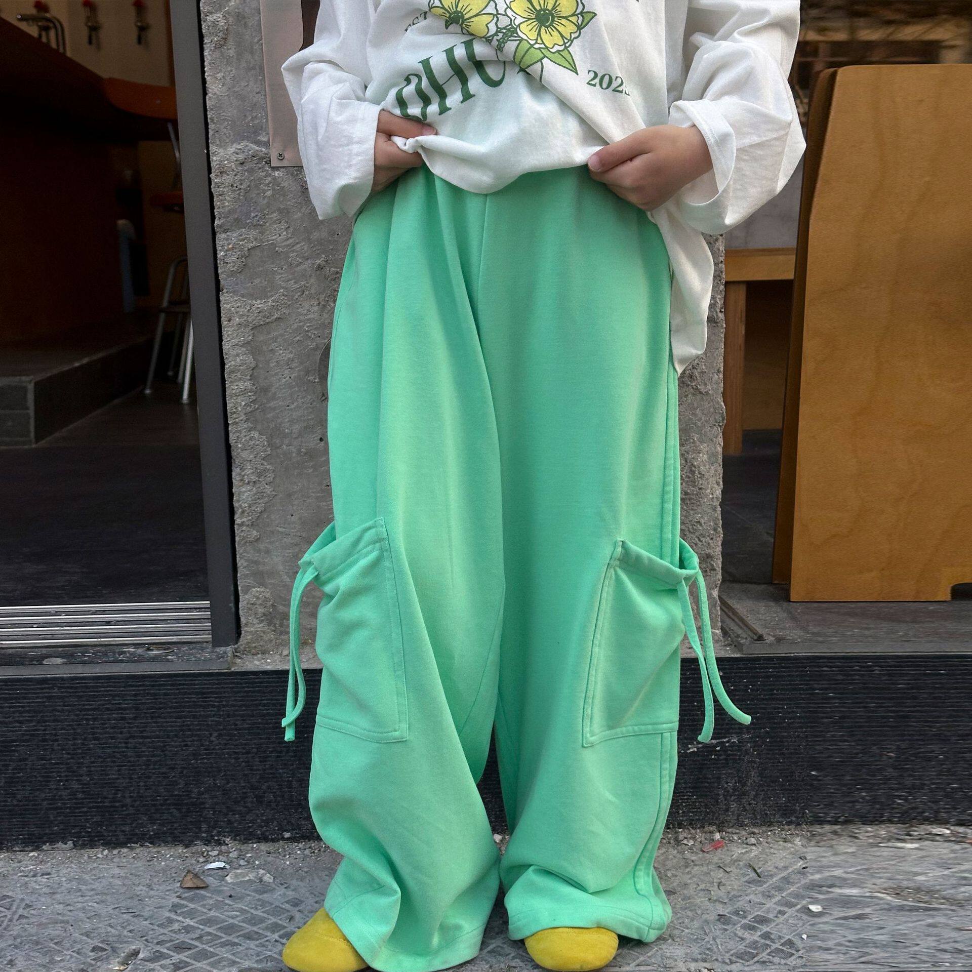 男童休闲裤春款柔软亲肤长裤2026春秋新款儿童阔腿裤宽松运动裤子