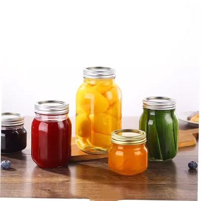 Screw Cap Mason Airtight Preserve Jars Glass Food Storage