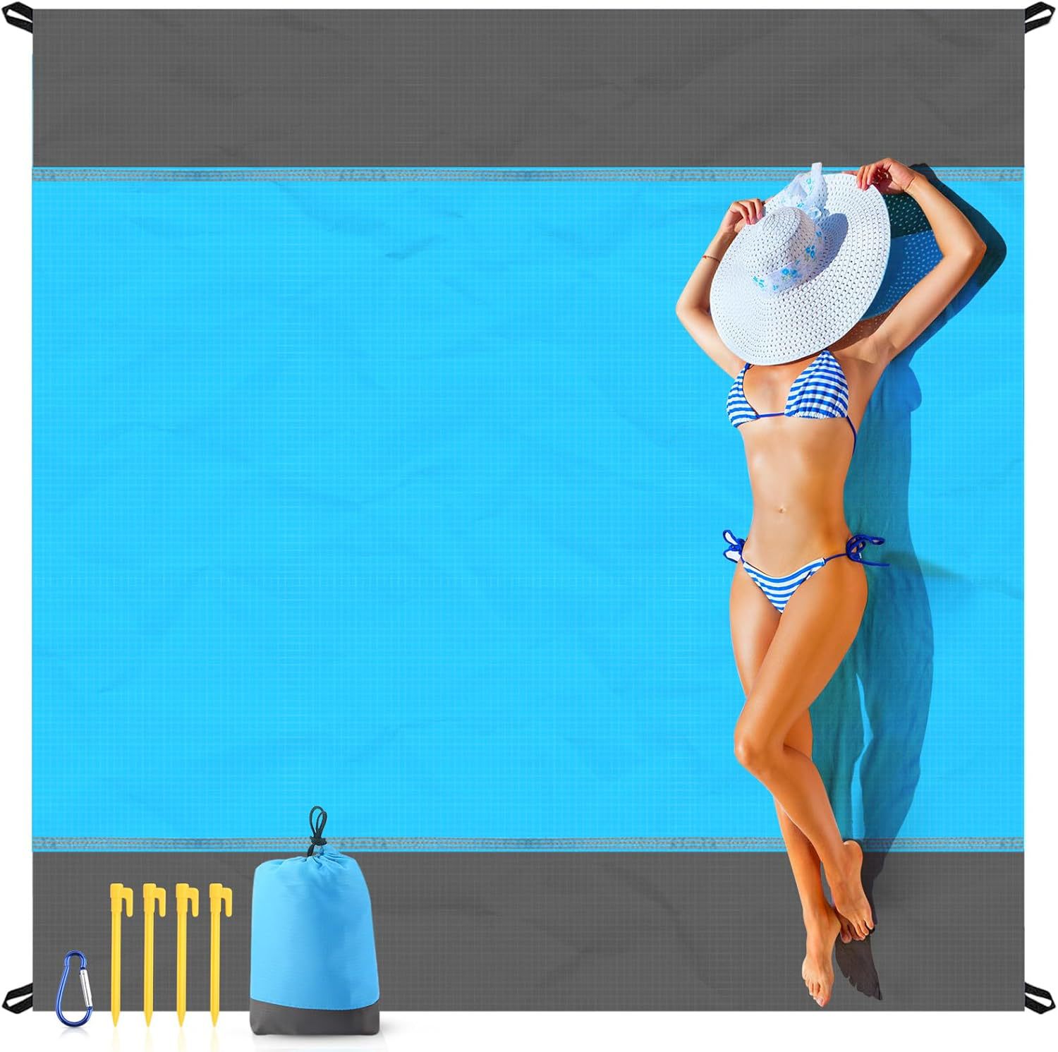 Outdoor beach mat, lawn picnic camping moisture-proof mat