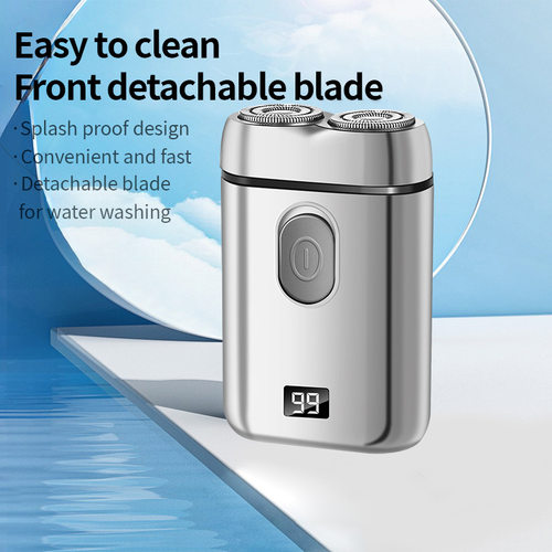 English shaver men's portable LCD shaver剃须刀电动充电式男士