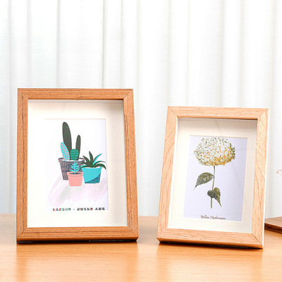 Solid wood picture frame hanging wall A4 picture frame相框