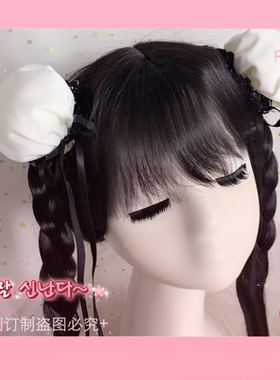 樱落 国风中华风春丽发包Lolita丸子头可爱发夹头饰辣妹发饰女cos