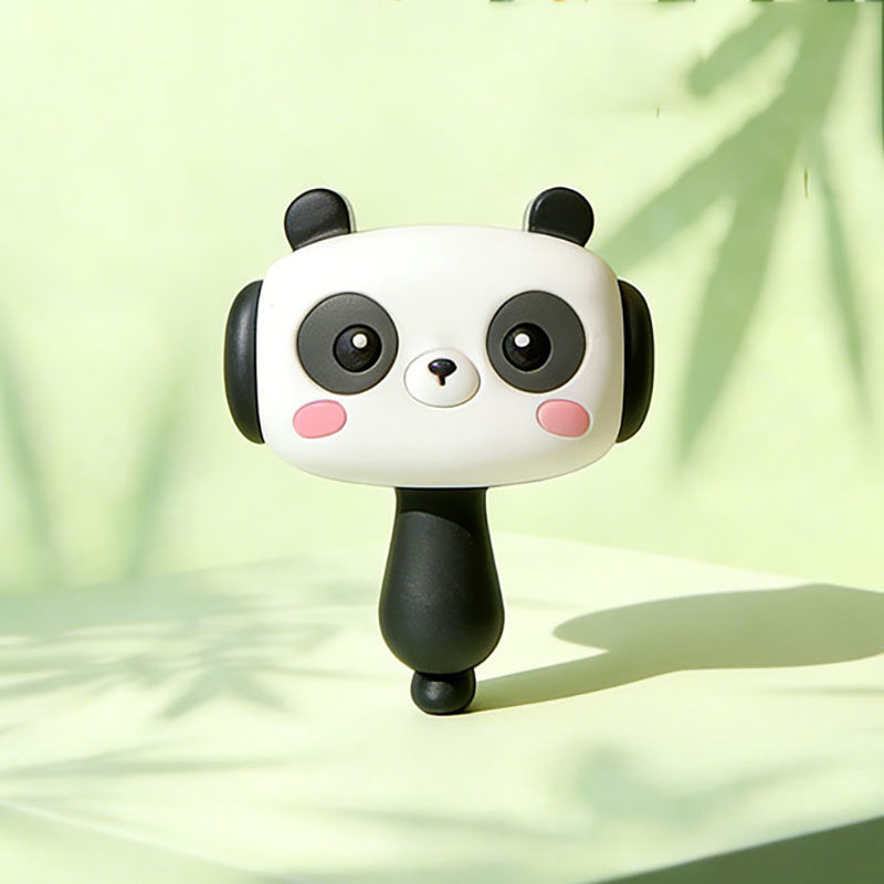 豪礼创意解压熊猫发声锤子钥匙扣可爱卡通书包挂件趣味小玩具礼物