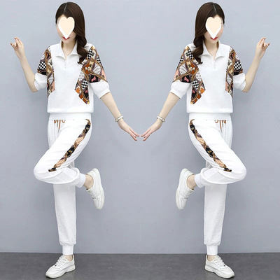 时尚套装女2026春夏新款韩版女装洋气休闲运动气质减龄显瘦两件套