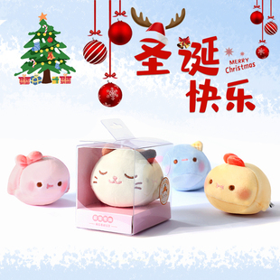 MINISO名创优品解压公仔猫咪捏捏乐元气食堂减压玩具可爱圣诞礼物
