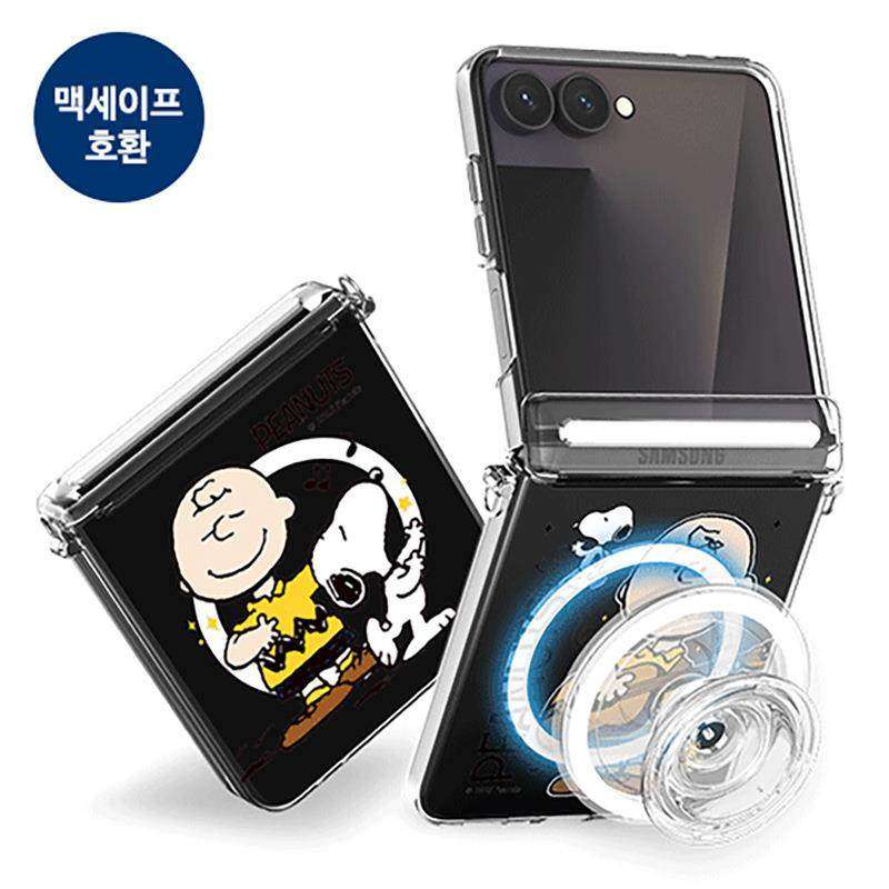 韩国史努比snoopy三星Zflip7手机壳透明超薄磁吸flip7保护套全包