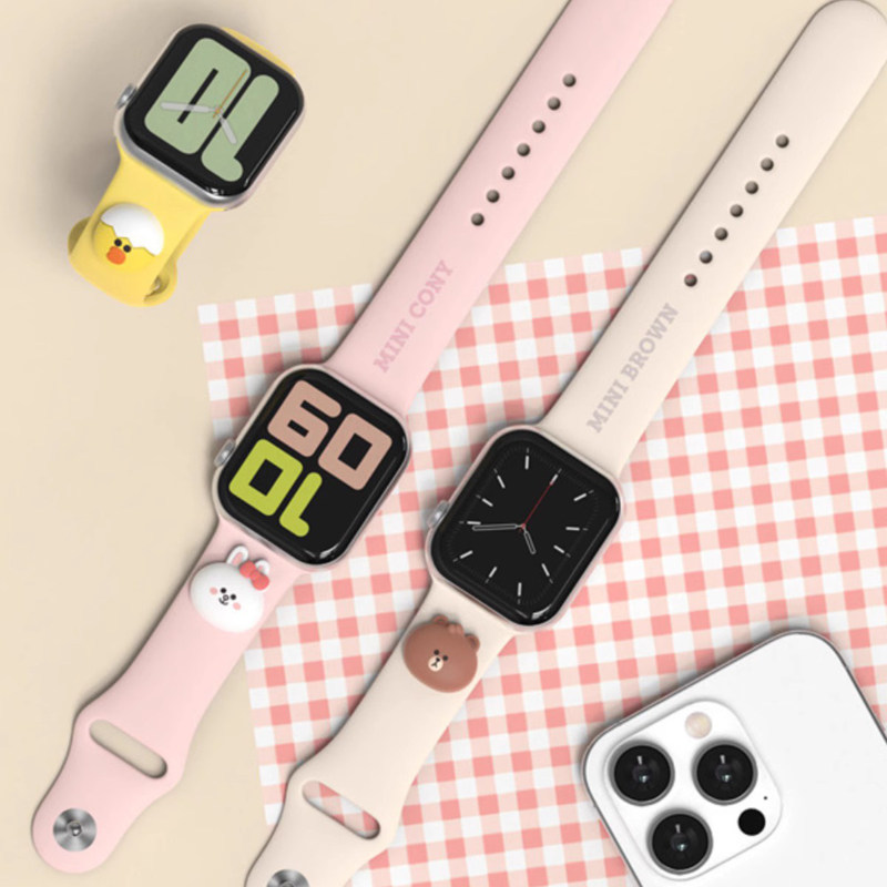 韩国LINE布朗熊watch7软硅胶