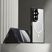 韩国molan适用三星zfold7手机壳全包铰链防摔套软硅胶无线磁吸保护套折叠屏z fold7保护壳耐摔w26心系天下