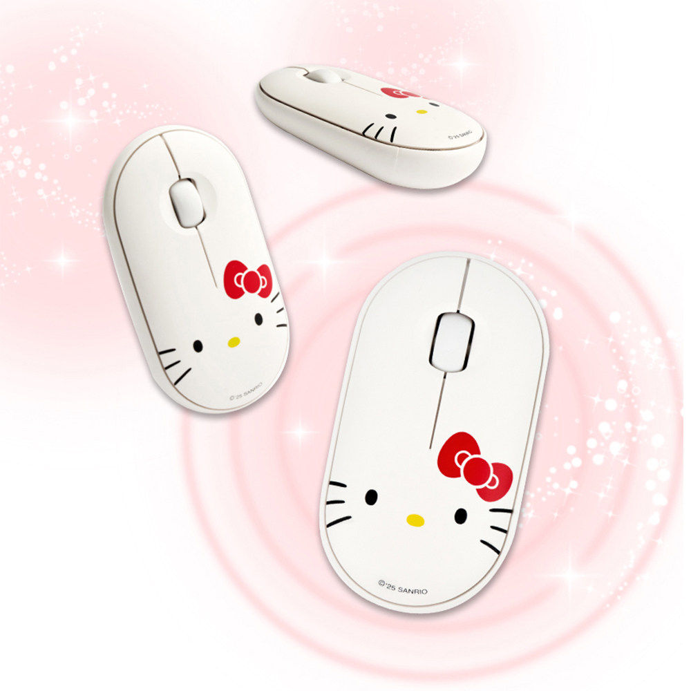三丽鸥Hello Kitty凯蒂猫无线蓝牙鼠标 卡通滑鼠笔记本办公电脑