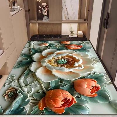 高档硅藻泥可裁剪地垫入户门垫客厅防滑吸水脚垫浴室厕所门口定制