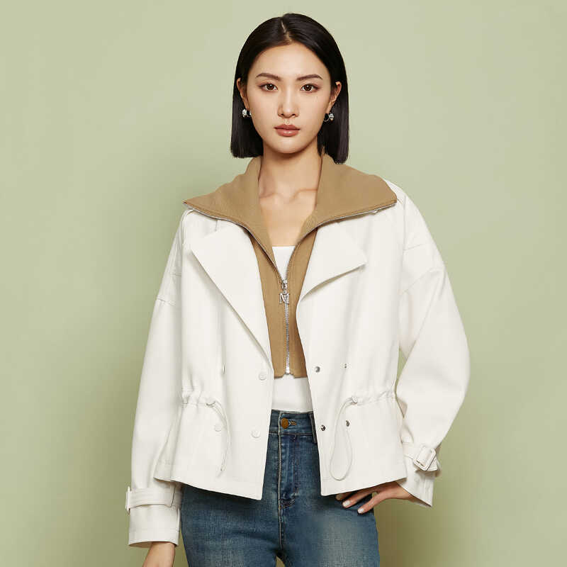翻领风衣外套女春秋2024新款图片