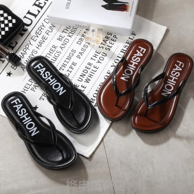 简约人字拖鞋女夏喵韩版经典夹板沙滩防滑软底凉鞋时尚外穿夹趾|msdalam kategori Kasut wanita, selipar - dari Buy2taobao.com untuk memberikan perkhidmatan ejen Taobao profesional membeli