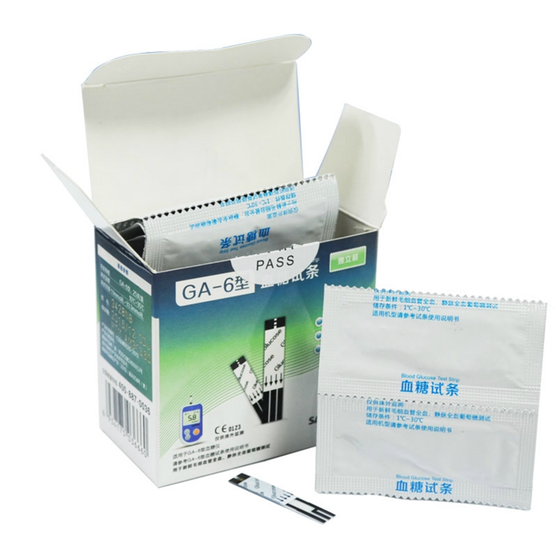 三諾GA-6型血糖測試儀語音免調(diào)碼易新ga6血糖儀器試條試紙片