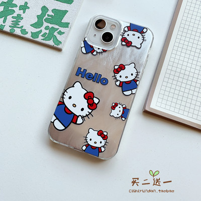 趣味iPhone11pro手机壳适用XSMAX苹果6/8透明7plus/XR可爱12/13/14/15/16/mini套 羽纱kitty保护套