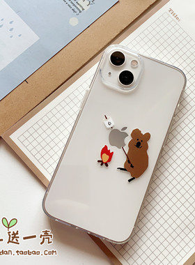 趣味iPhone11pro手机壳适用XSMAX苹果6/8透明7plus/XR考拉12套3/14/15/16/17/air保护套mini考拉