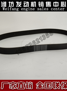 潍柴WP10柴油发动机WP12WP13张紧轮皮带1000955353多楔带10PK1328