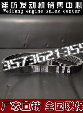 潍柴WP10发动机6M16柴油机发电机组1000943234多楔带8PK795皮带