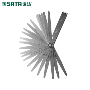 世达气门塞尺公制非不锈钢楔形23件单片间隙尺厚薄规塞规 09405