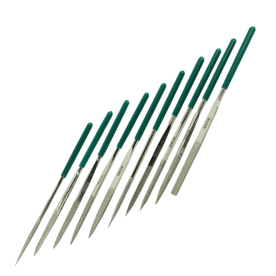 世达工具SATA10件套装金钢石整形锉刀扁头尖头木工钢锉圆锉03830