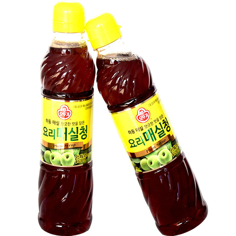 韩国进口青梅精不倒翁青梅汁浓缩酸甜正品奶茶碱性浓缩液660g瓶装