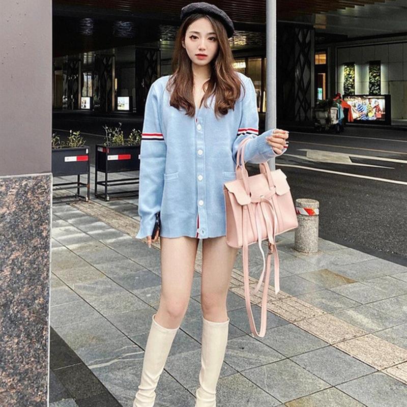 秋冬宽松显瘦套头毛衣tb法式温柔风软糯高级感针织上衣外套潮情侣