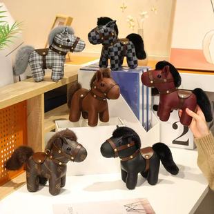 2026马年皮艺马仔皮革生肖马吉祥物小挂件配饰玩偶毛绒玩具钥匙扣