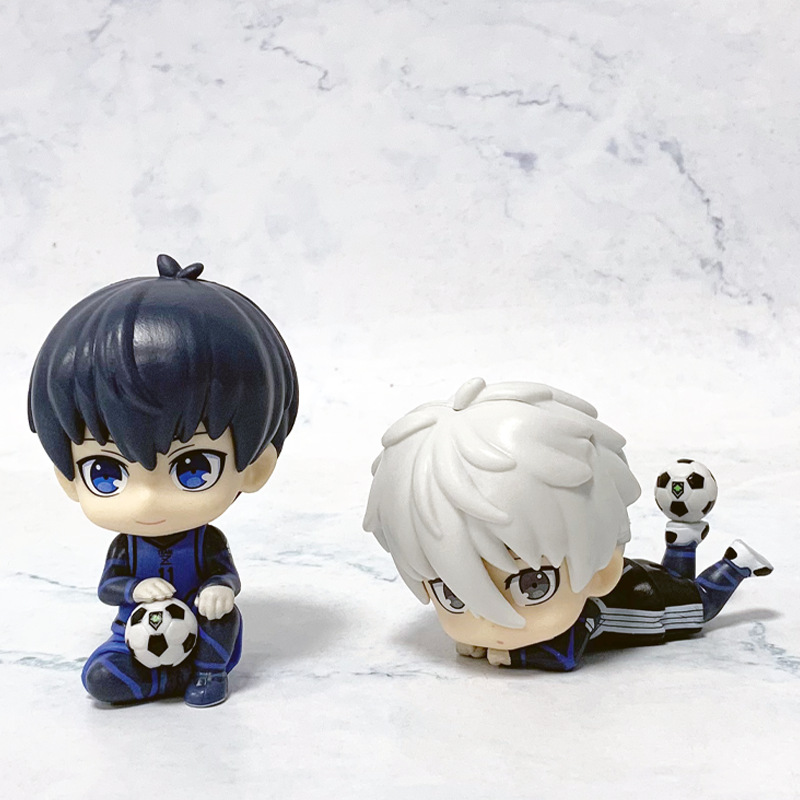 蓝色监狱动漫蓝锁Q版洁世一Q版凪诚士郎手办坐姿公仔模型周边公仔