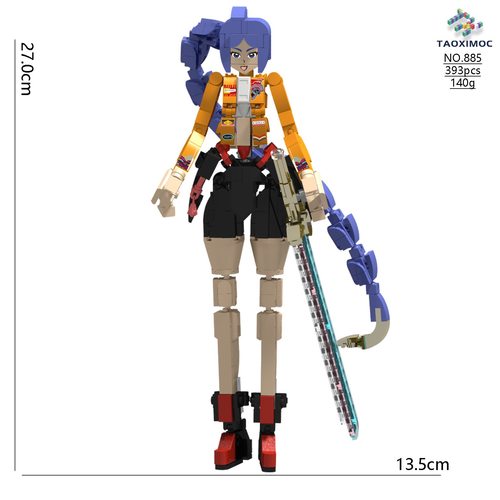 新品猎魔女团 KPop Demon Hunters 积木鲁米模型玩具手办盲盒