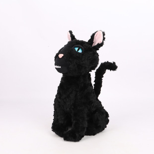 新款Coraline Cat Plush卡洛琳黑猫毛绒玩具鬼妈妈2周边公仔