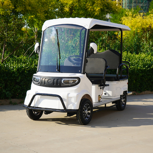 小巴士M8老年人电动四轮车代步车带棚旅游景区光观车四轮电动车