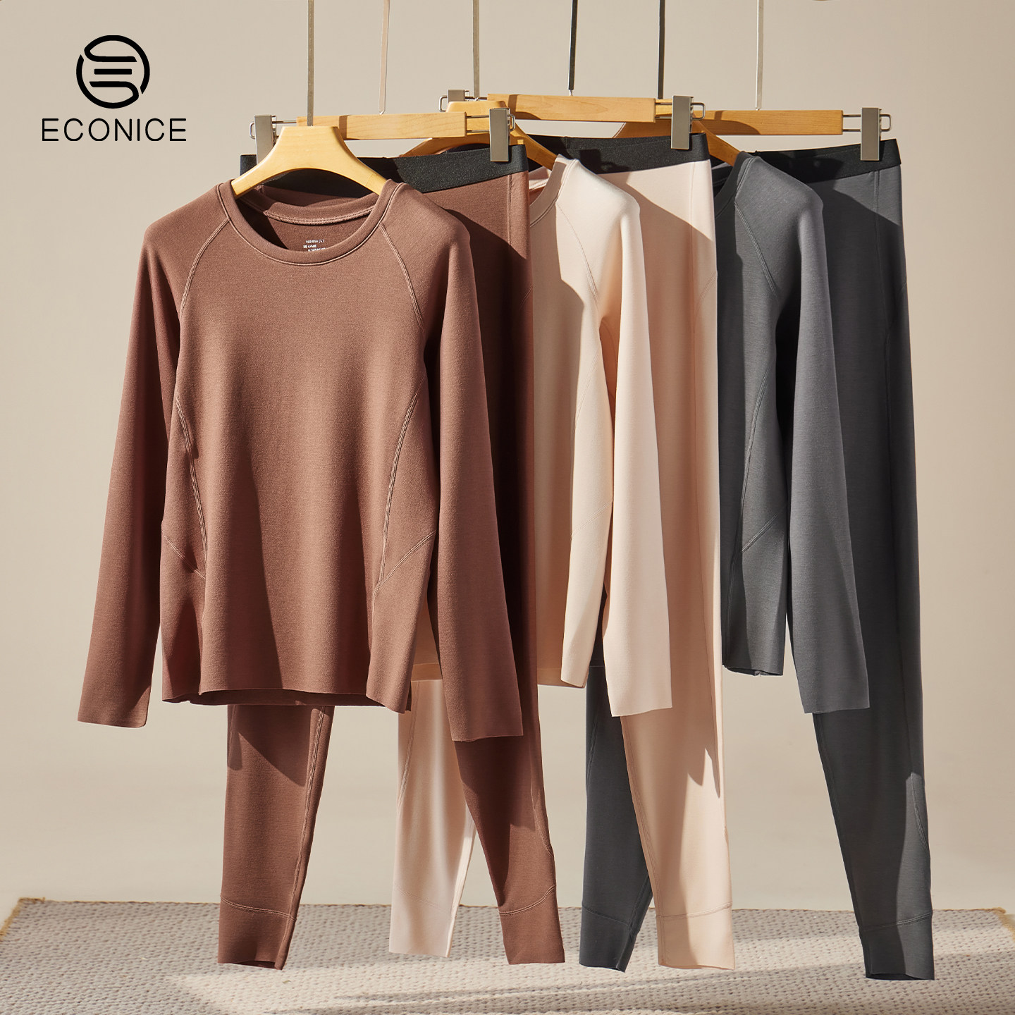 保暖内衣女秋冬羊毛宽松秋衣秋裤