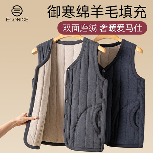 保暖马甲男秋冬宽松棉袄上衣外套