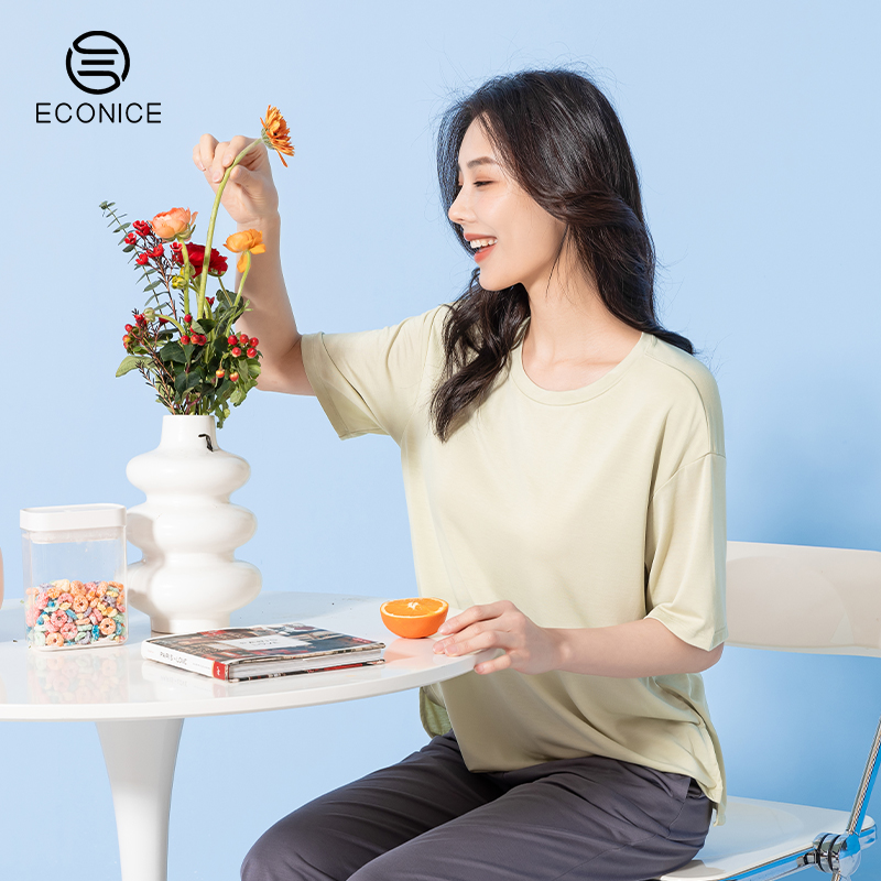 免穿文胸防凸点A类凉感家居服