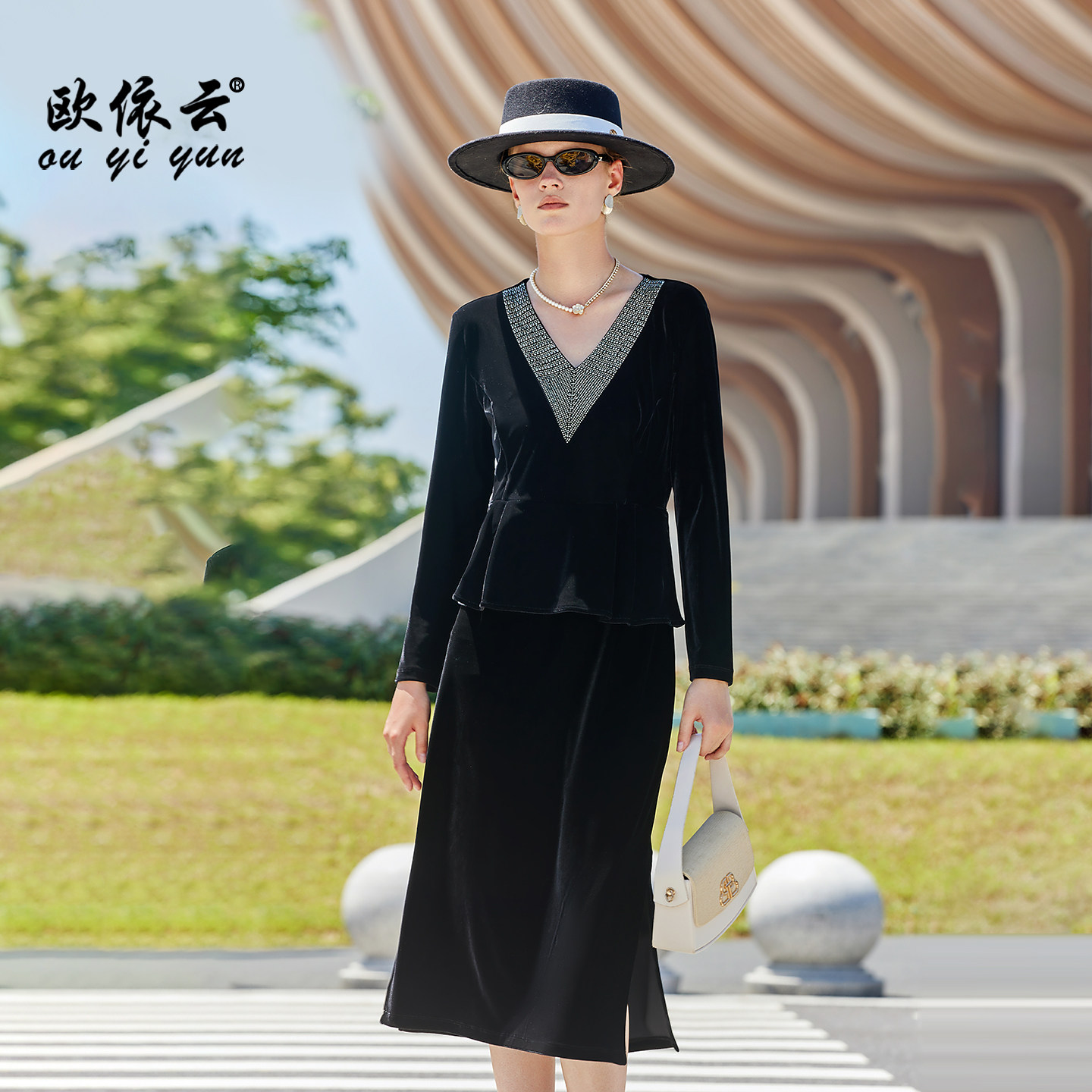 轻熟优雅气质长裙子洋气妈妈秋装图片