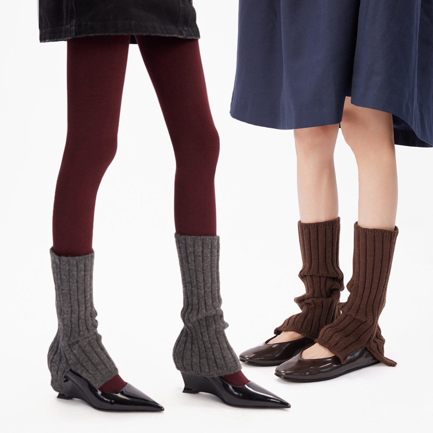 开叉堆堆针织袜套女灰色jk腿套秋冬y2k辣妹陪鲨鱼裤外穿中长筒袜,女士内衣/男士内衣/家居服,长筒袜,淘宝优惠券,粉丝福利购,淘宝优惠卷