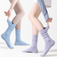 普拉提瑜伽袜子女专业防滑中筒袜无骨透气健身舞蹈跑步运动堆堆袜